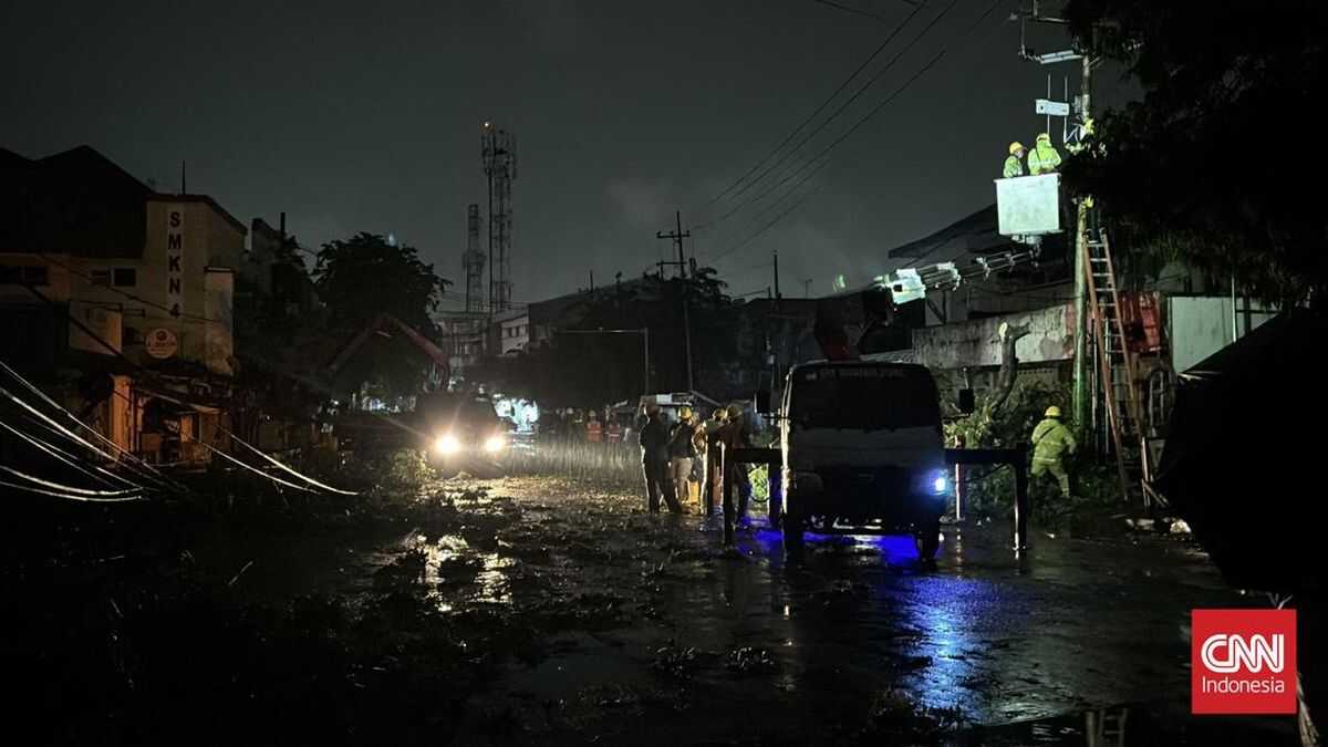 Extreme Weather in Surabaya: 57 Trees Felled, 4 Buildings Damaged, 1 Death