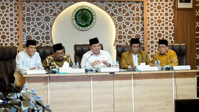 Airlangga Visits MUI, Explains RI–US ART Will Not Disrupt Halal Assurance