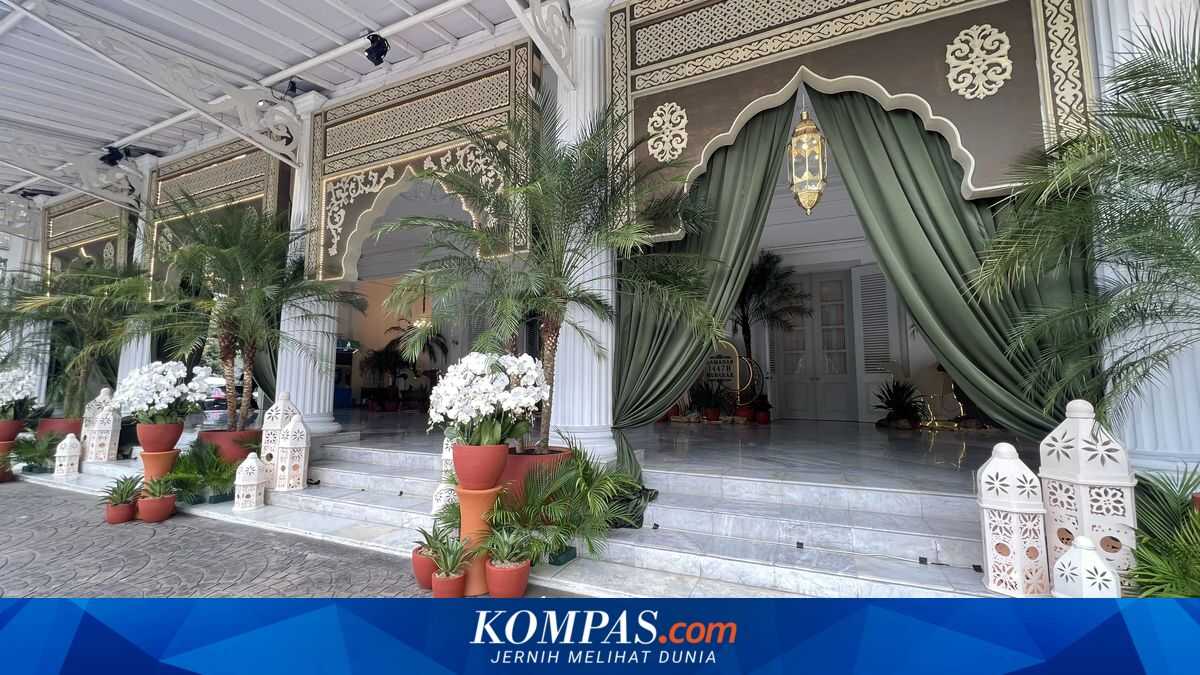 Ahead of Eid al-Fitr, Jakarta City Hall Pendopo Decorated in Middle Eastern Style