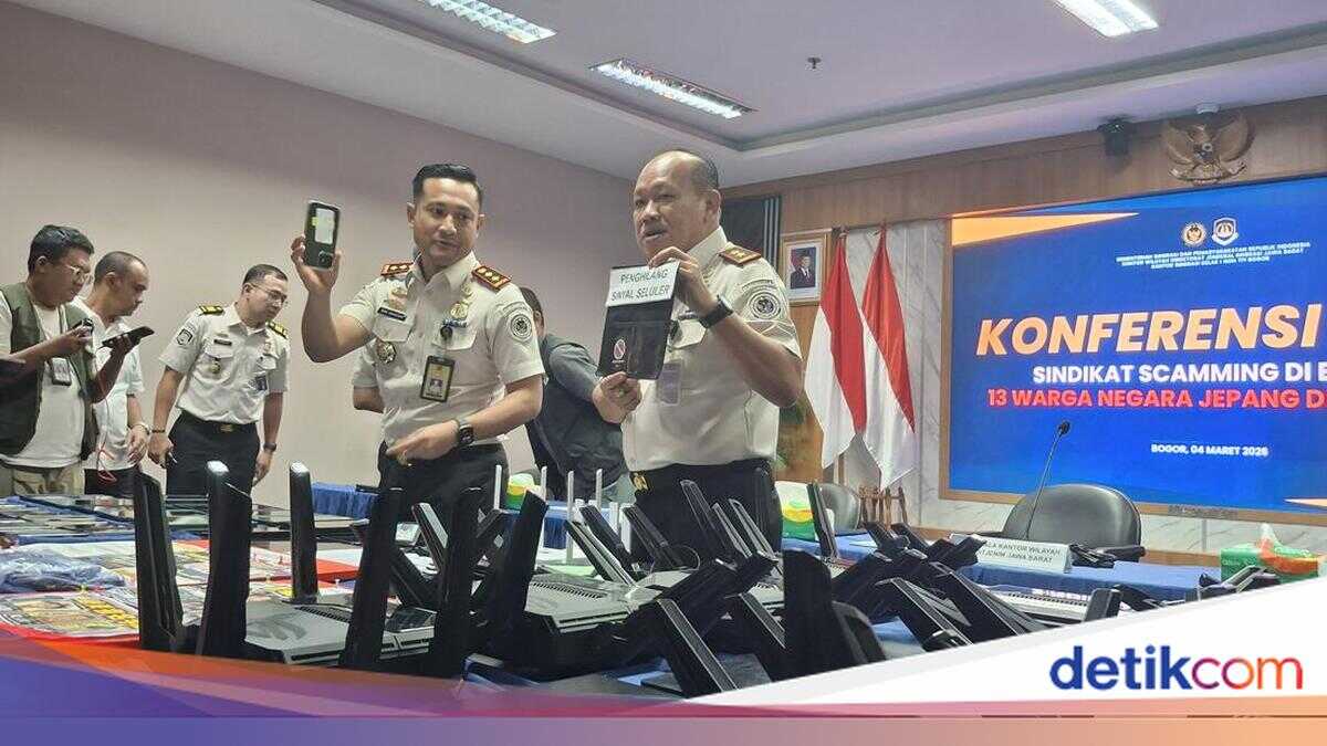 13 Japanese Nationals in Bogor Online Scam Syndicate Threatened with Deportation