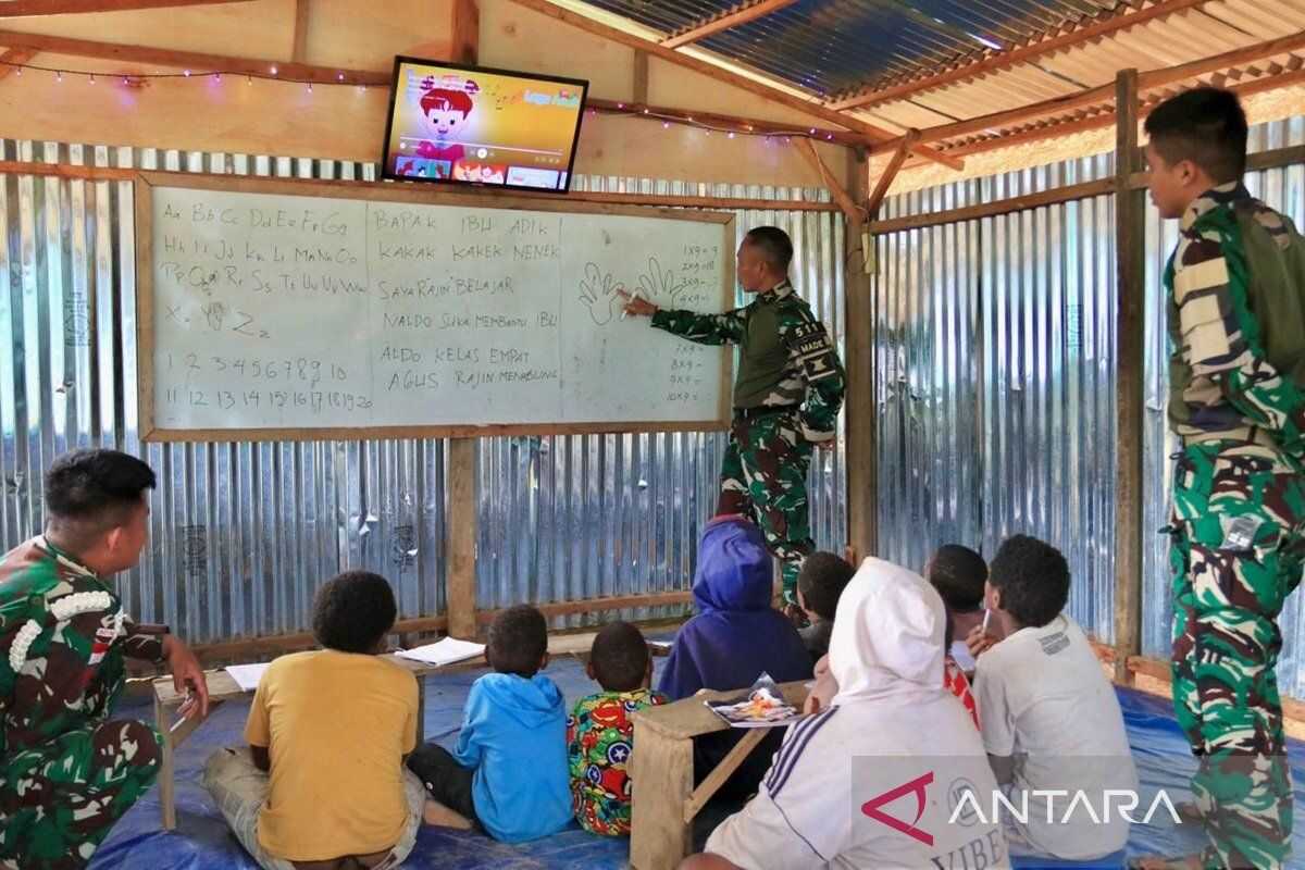 Yonif 511/DY Border Security Task Force Strengthens Education Services for Konikme Children