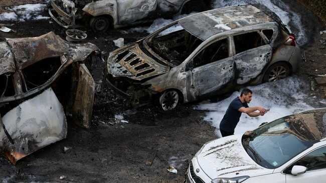 Iron Dome Breached! Photo Shows Iran–Lebanon Missiles Striking Israel