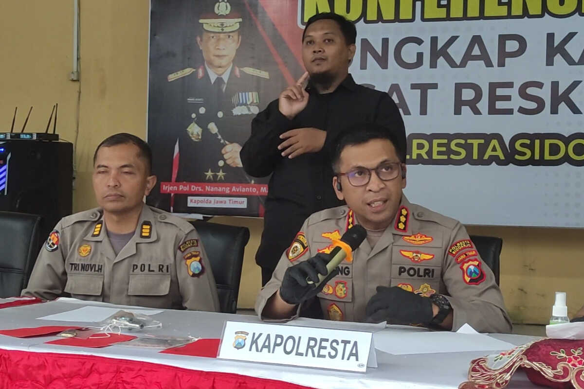 Sidoarjo Police Nab Cross-Provincial Safe-Cracking Gang