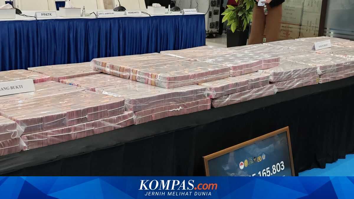Rp58.185 billion in online gambling proceeds displayed, to be deposited to the state
