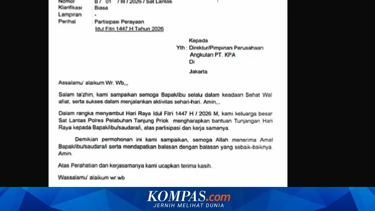 Tanjung Priok Port Police Probe Author of Letter Requesting Eid al-Fitr THR from Truck Operators