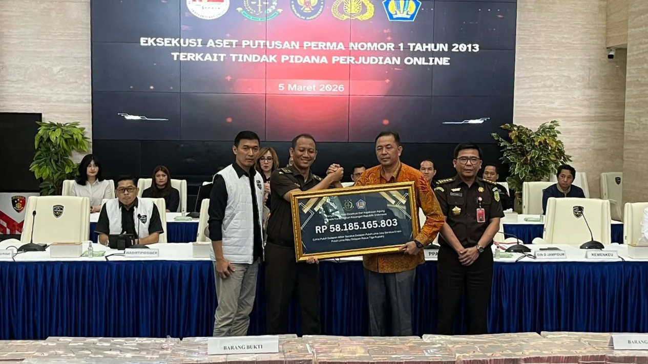 Bareskrim Cracks Down on Judol Funds, Rp58.183 Billion Deposited to State Treasury, 133 Accounts Seized