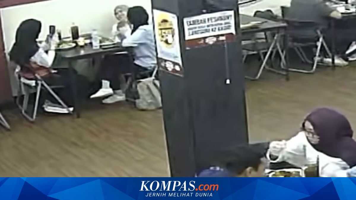 Bag Stolen at Warung Makan Praz Teguh; Thief Goes Back and Forth Before Fleeing