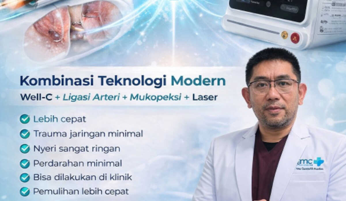 Understanding the combination of Well-C technique and Laser Hemorrhoidoplasty (LHP) to treat haemorrhoids, says Dr Tony Sukentro