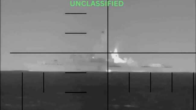 Timeline of US submarine sinking Iranian frigate Iris Dena with a torpedo