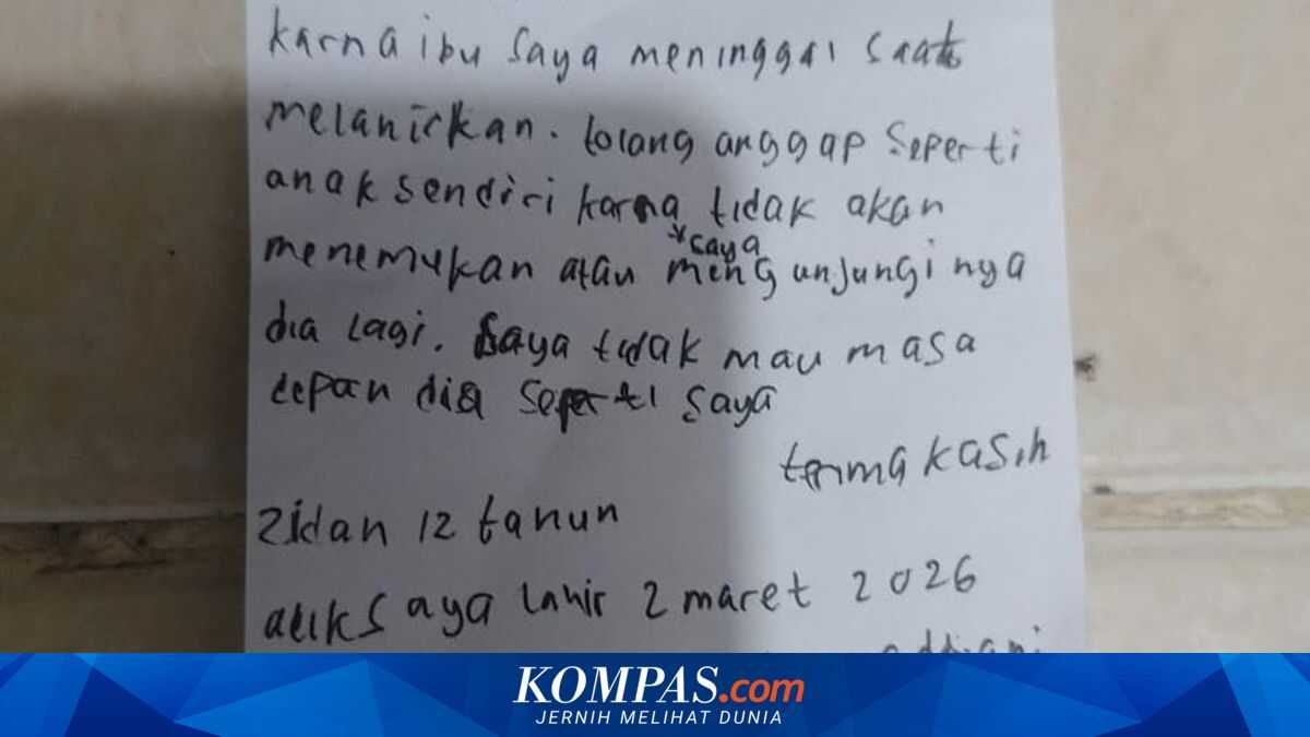 Baby found abandoned in Pasar Minggu nasi uduk cart: older brother's plea for care