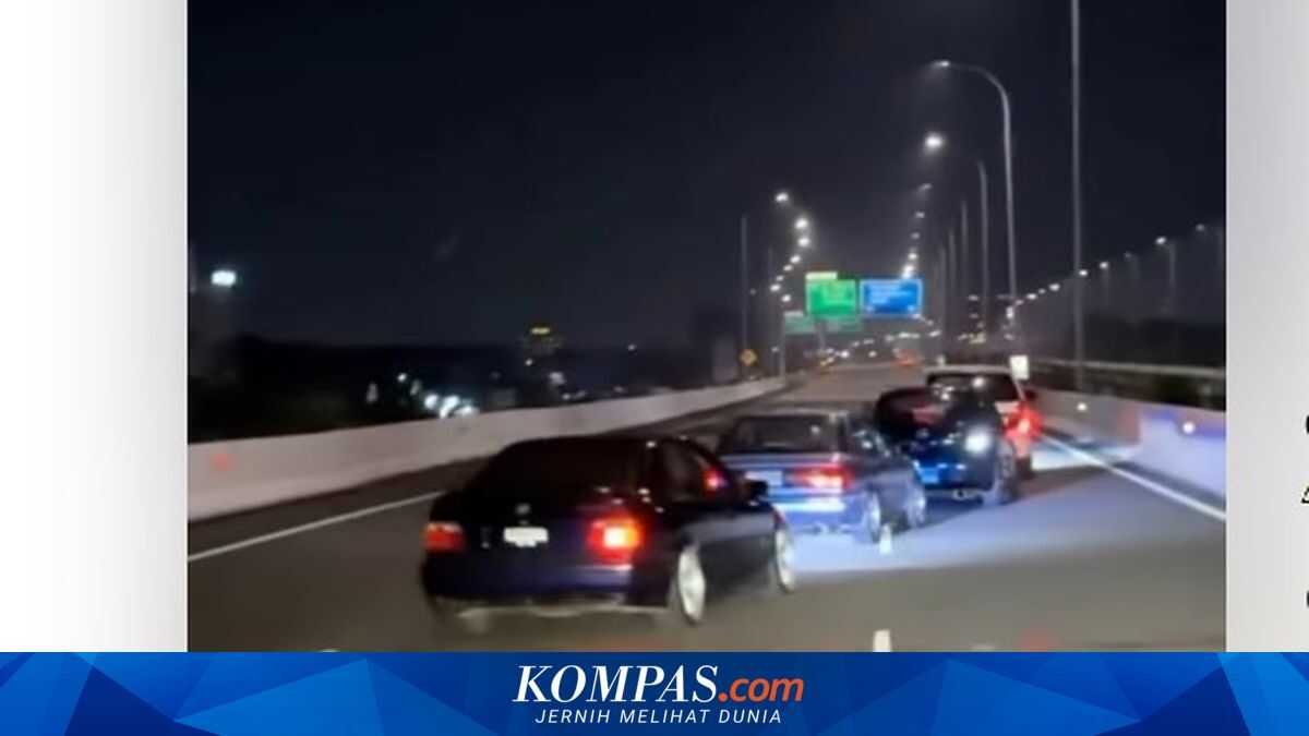 Zigzag Car Convoy on the Becakayu Toll Road, Police Trace Vehicle Owners