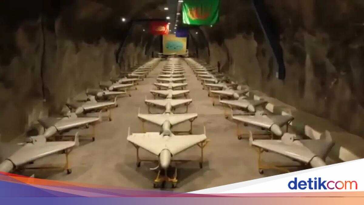 Iran Unveils a Warehouse of Shahed-136 Drones Turned Into Weapons of War