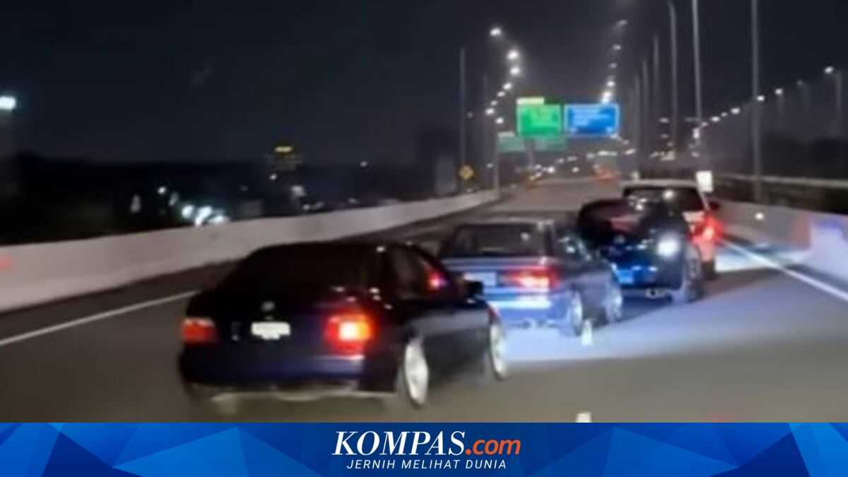 Why did police not fine cars in a Zig-zag Convoy on the Becakayu Toll Road?