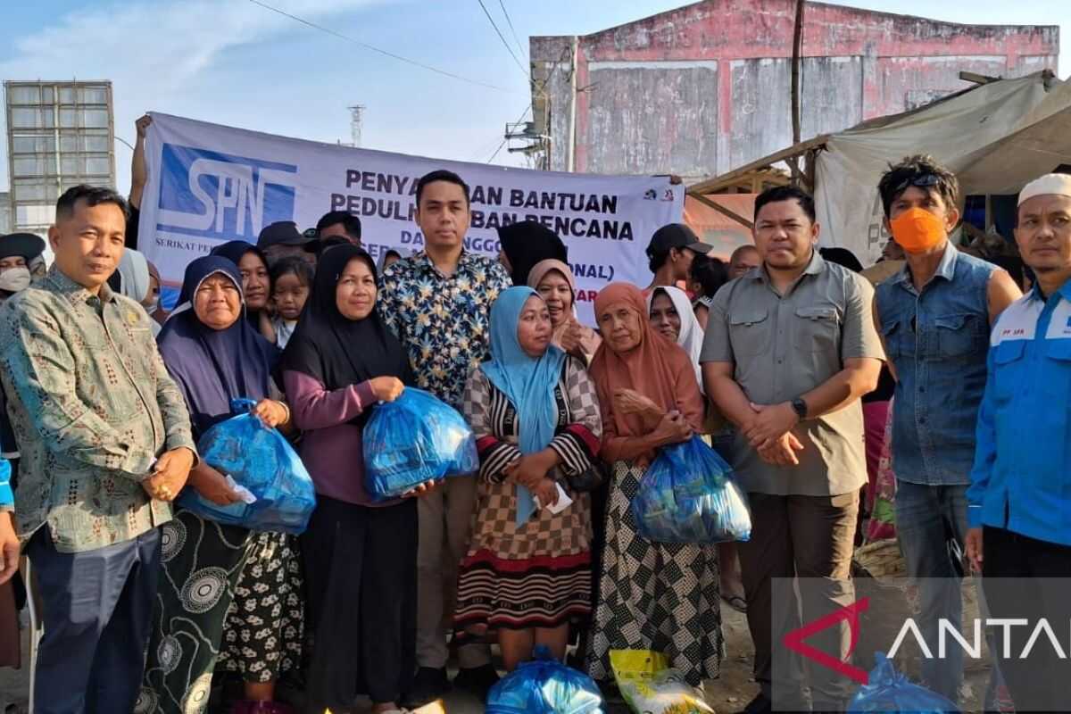 SPN and BAIS TNI distribute aid to flood victims in Aceh Tamiang