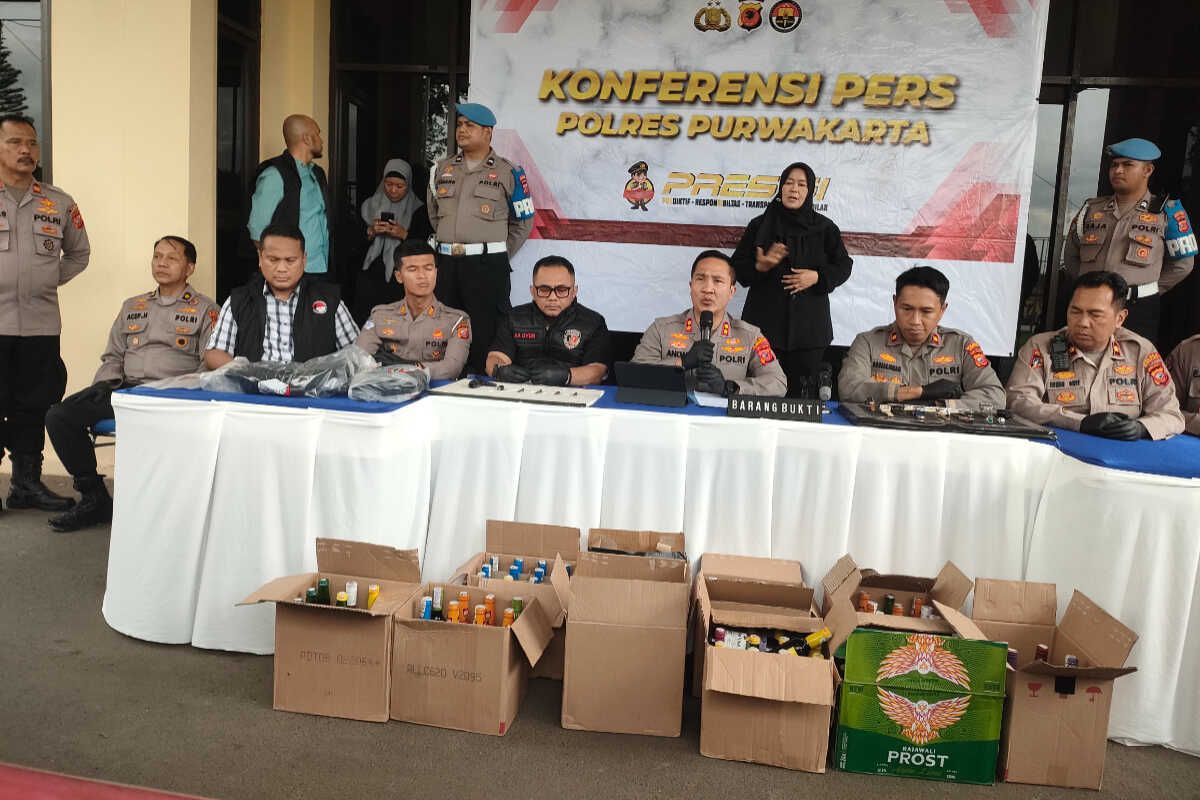 Purwakarta Police Arrest Five Suspects Specialising in Break-ins at Unoccupied Homes in Bogor