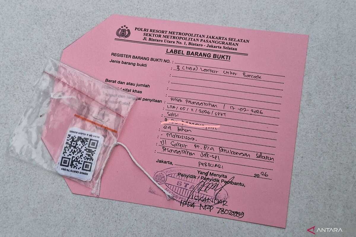 Police urge QR code sticker victims of online gambling and scams in Pesanggrahan to report