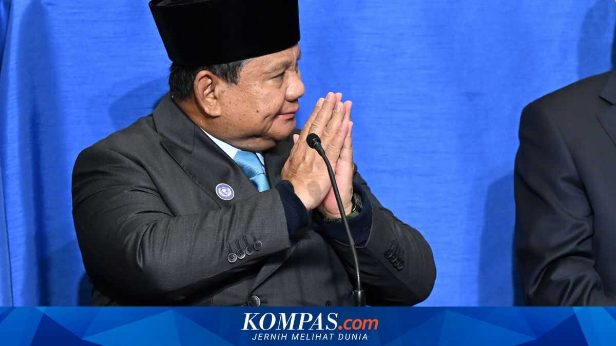 Prabowo Says Indonesia Won't Rush to Join BoP, Having Already Discussed It with Gulf States