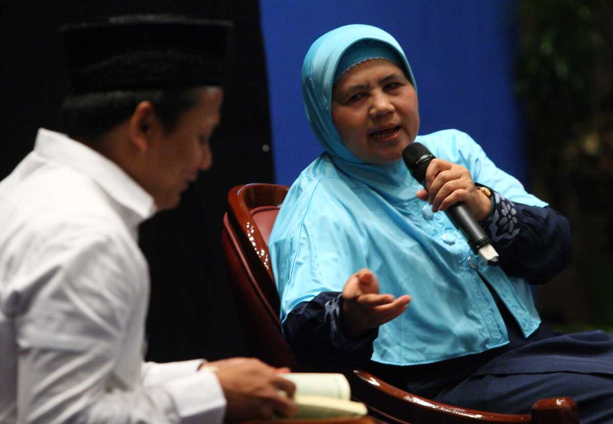 Invited to the Presidential Palace, Mamah Dedeh says Prabowo outlined the Middle East conflict to ulama
