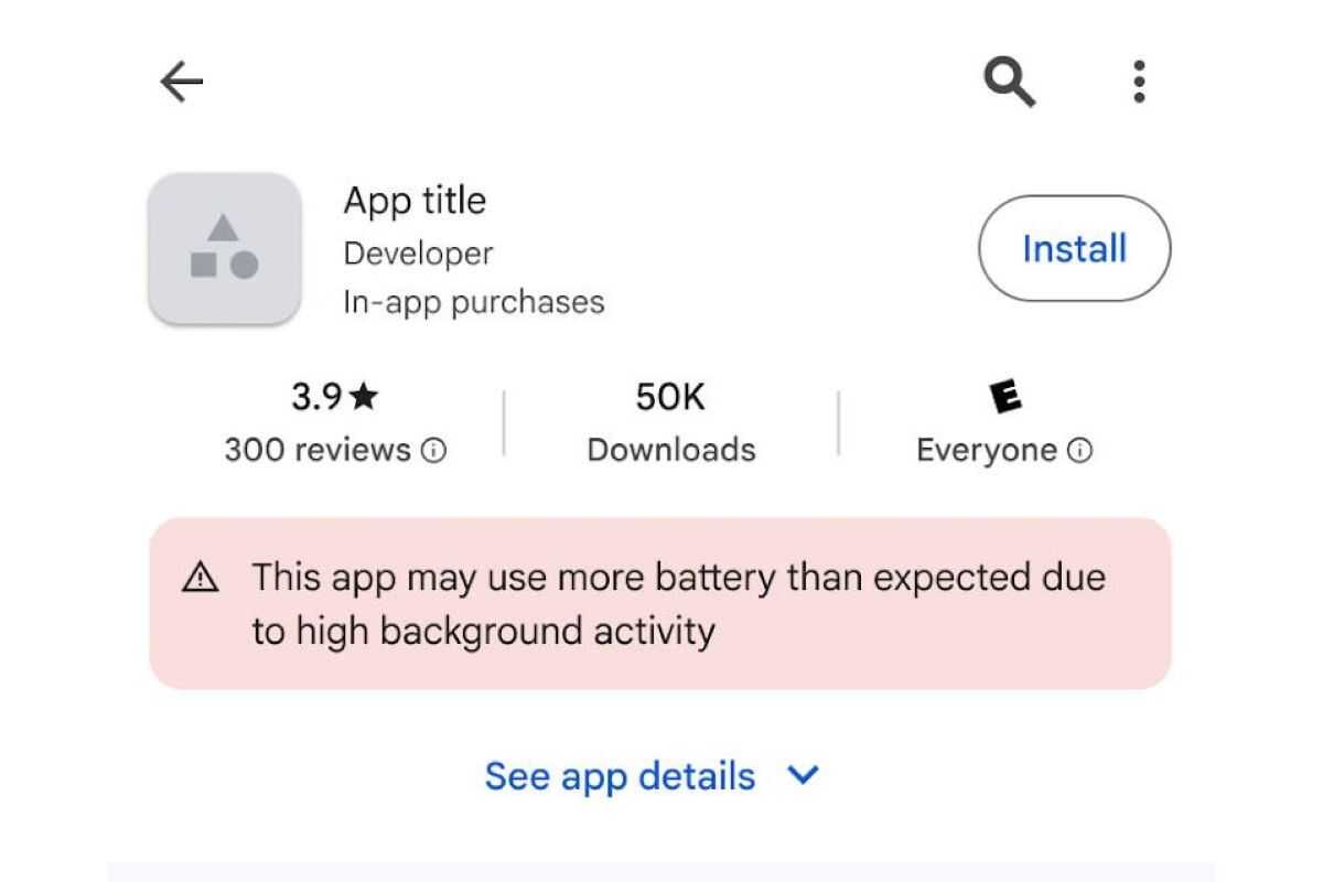 Google starts labeling battery-draining apps in the Play Store