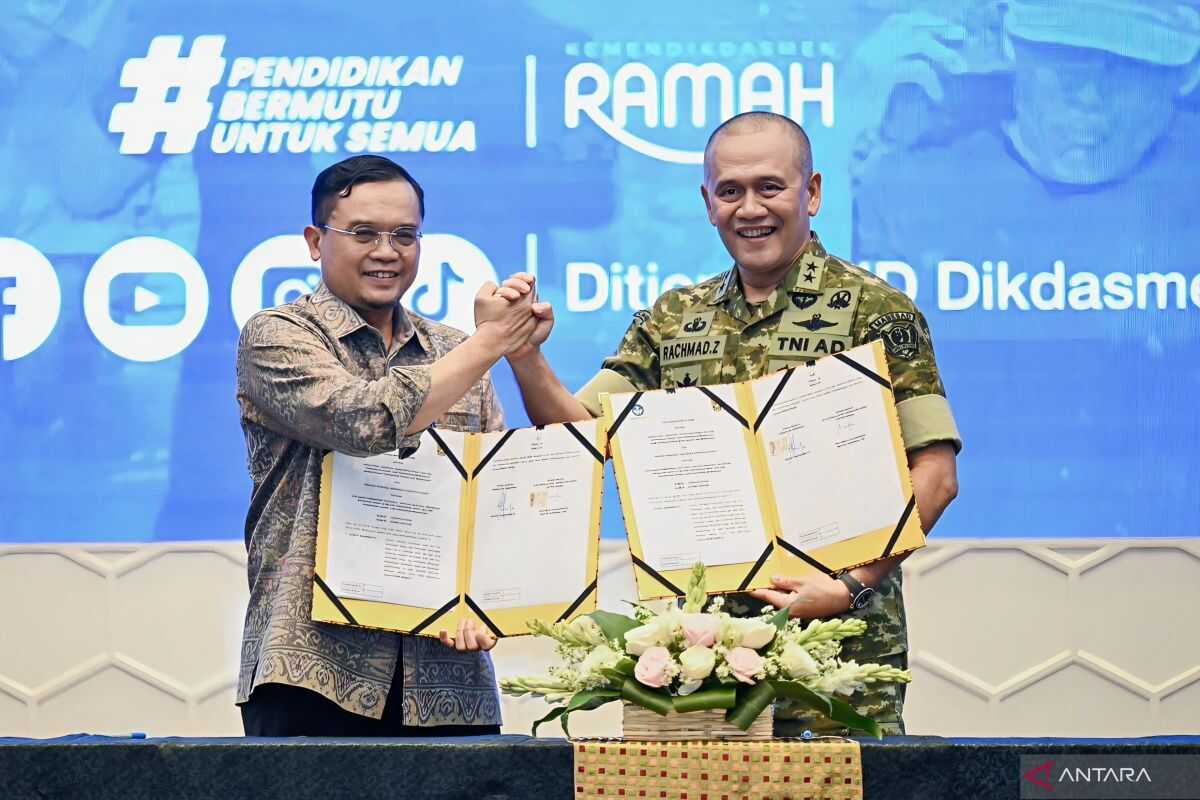 MoU Between Kemendikdasmen and TNI AD Accelerates Post-Disaster School Revitalisation