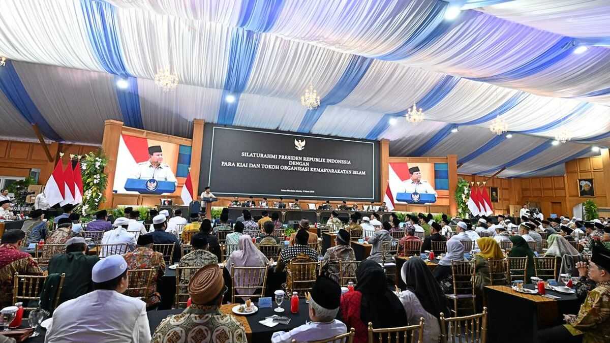 Crucial Points of Discussion Between Prabowo and Islamic Leaders at the Presidential Palace