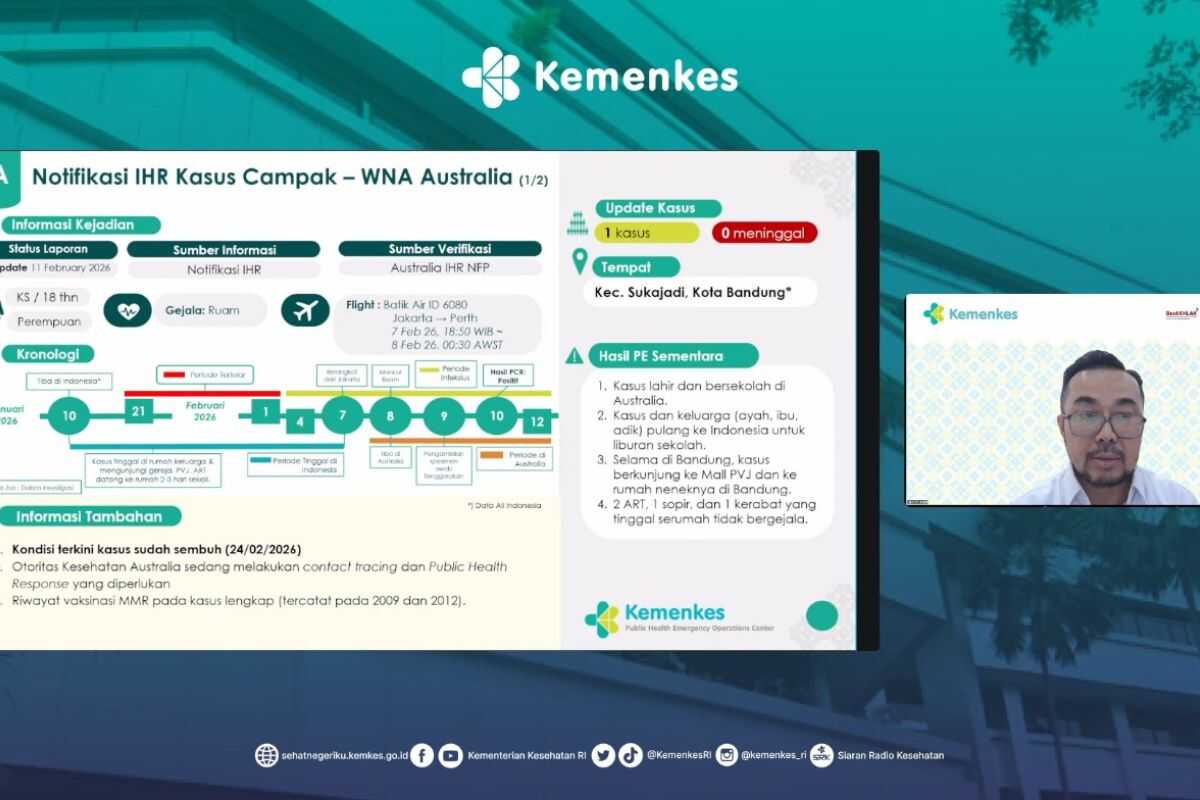 Health Ministry reminds not to touch babies indiscriminately to prevent measles transmission