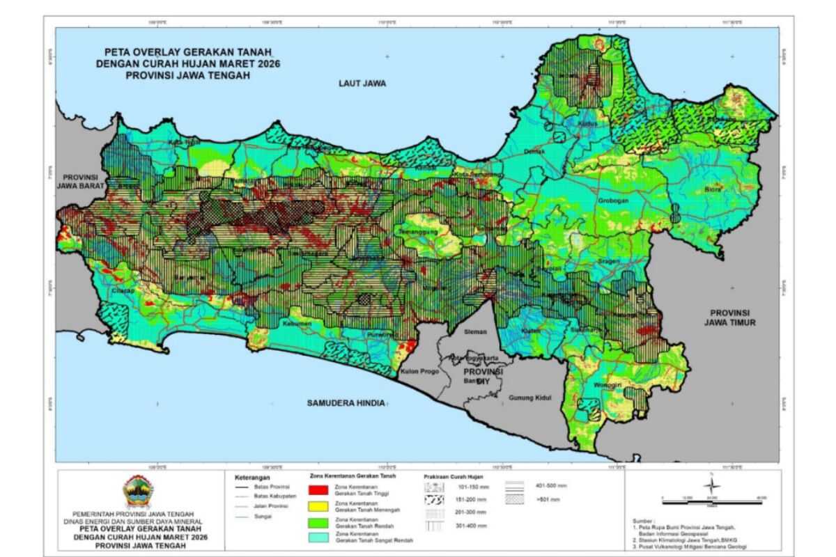 Banjarnegara BPBD urges residents to stay vigilant for potential landslides