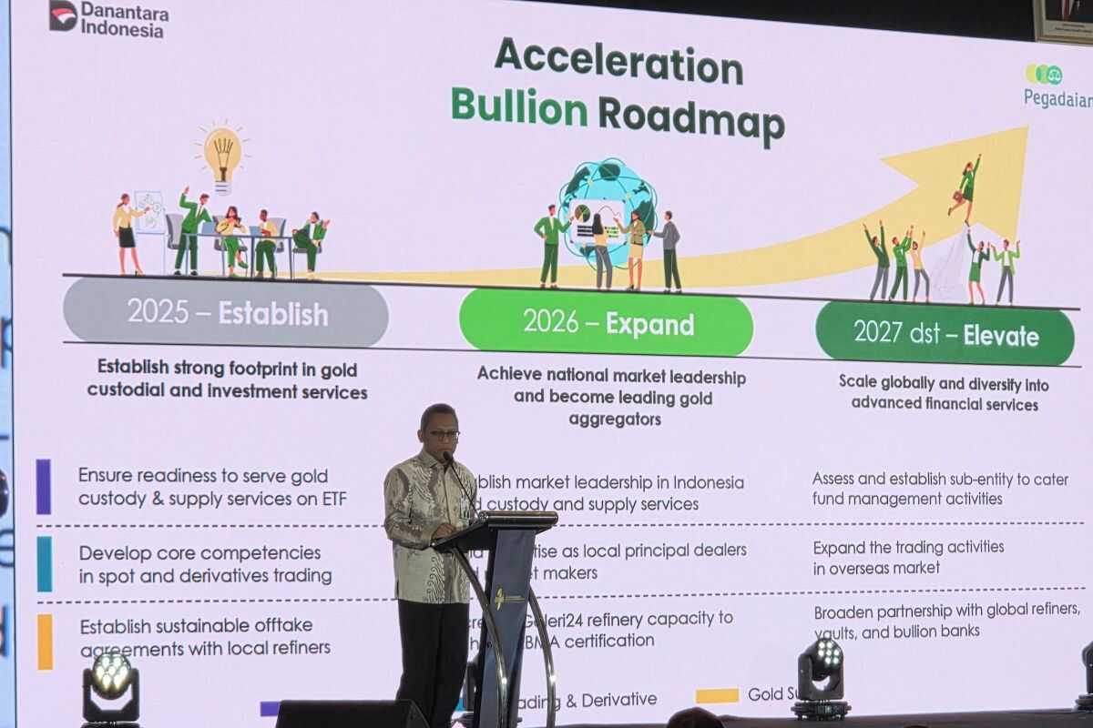 Pegadaian to manage 141 tonnes of gold by 2025