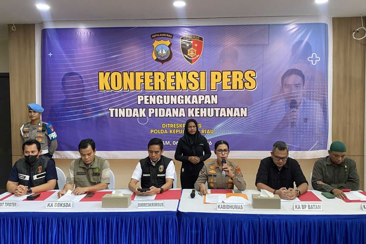 Kepri Police uncover forest encroachment case in Rempang conservation area