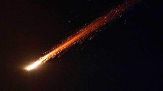 Iranian missiles strike Israel in a meteor shower-like display
