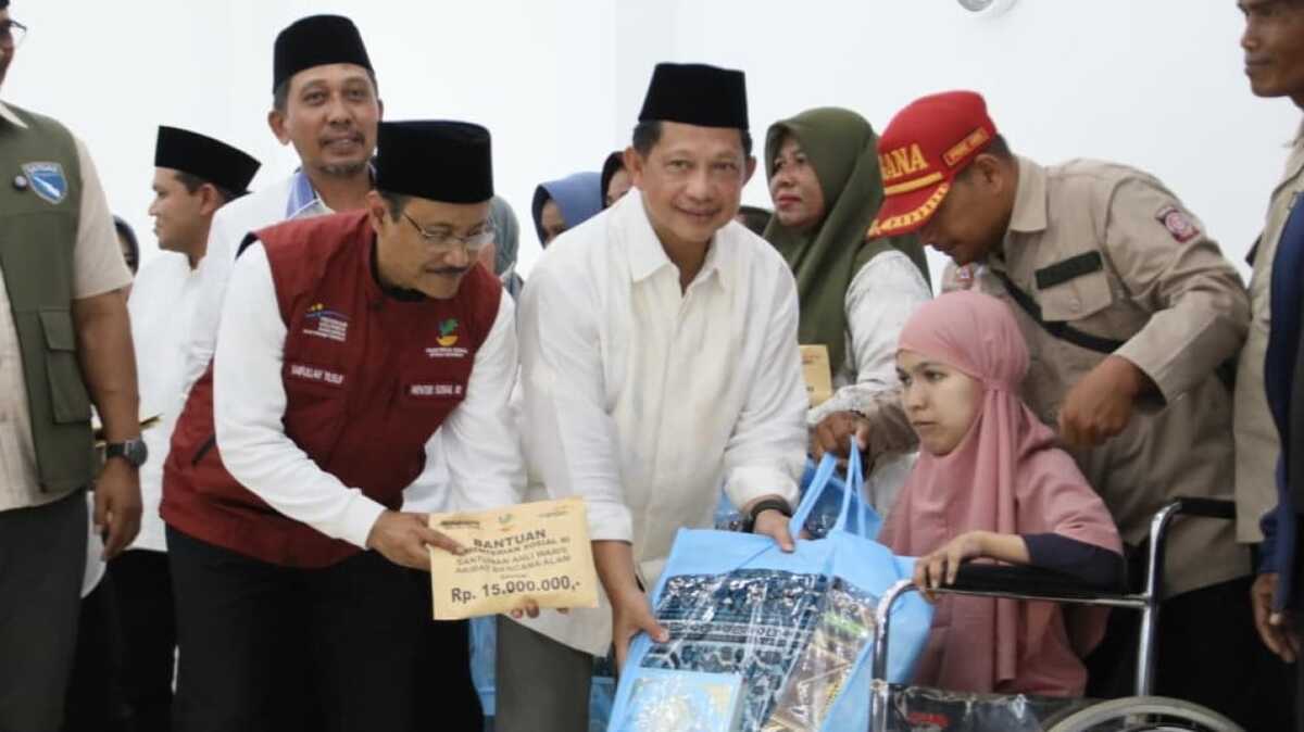 Tito-led Task Force Delivers Aid to Hydrometeorological Disaster Victims in Pidie Jaya, Aceh