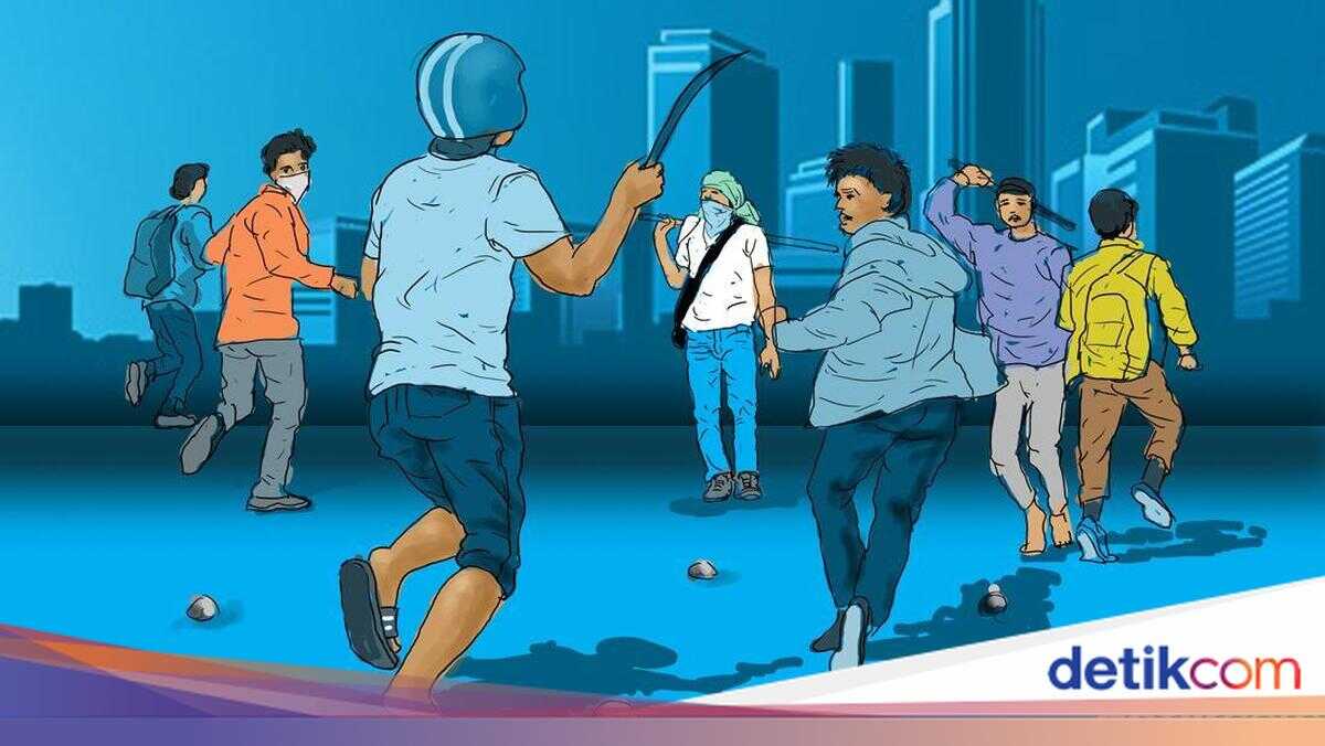 After Breaking Their Fast, Group of Junior High School Students Clash on Jalan Parangtritis (Paris) in Jogja