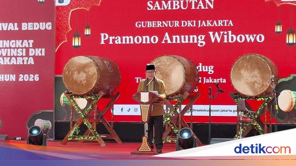 Pramono Opens Jakarta Provincial Bedug Festival; 16 Groups to Perform on Takbir Night at Bundaran HI