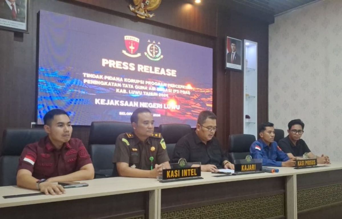 Former DPR RI Member and Deputy Speaker of Luwu Regency DPRD Detained in Luwu Irrigation Corruption Case