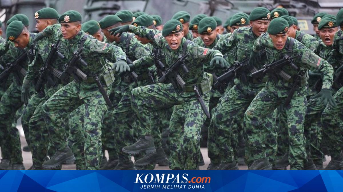 1,500 Kostrad Soldiers Demonstrate Agility in Front of the TNI Commander at Kostrad's 65th Anniversary