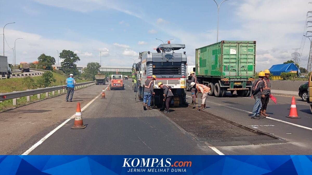 Ahead of Mudik, Toll Road Pothole Repairs Accelerated to Ten Days Before Lebaran
