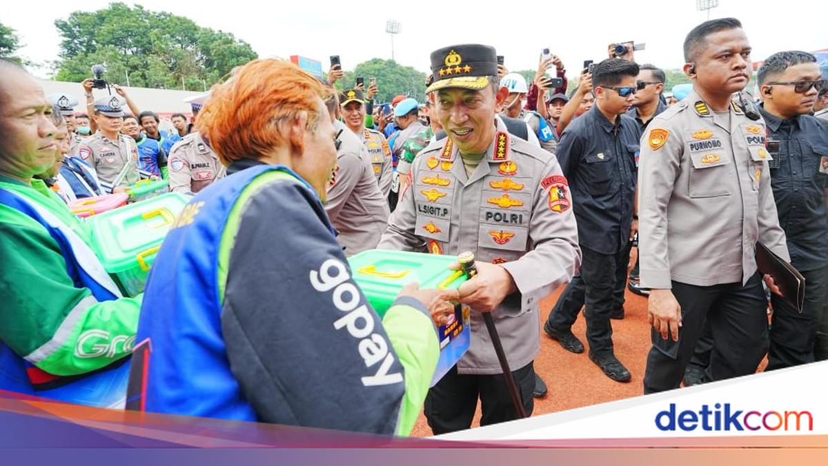 Polri Chief thanks ojol drivers and workers: keep serving as the backbone of public security