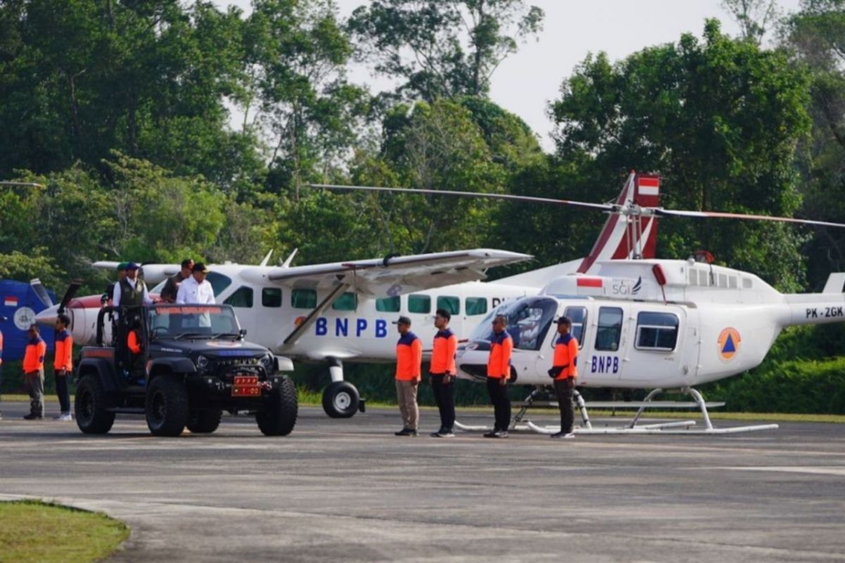 BNPB Provides Two Patrol Helicopters to Help Combat Forest and Land Fires in Riau