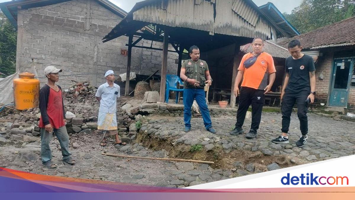 Ground movement occurs in Lokapaksa, Buleleng, four homes affected