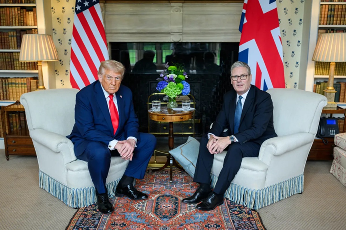 Tense relations: Keir Starmer and Donald Trump speak by phone for the first time