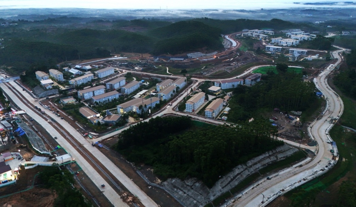 Road Construction in IKN Workers' Housing Estate Reaches Final Stage