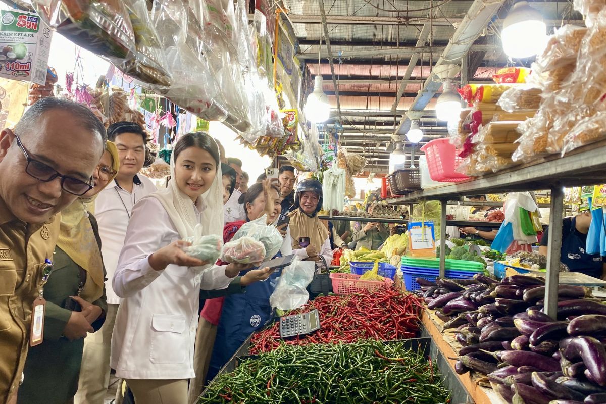 Deputy Trade Minister monitors basic commodity prices at traditional market in Batam City