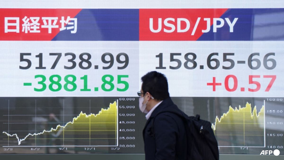 Asian equities plunge as oil surges 30% amid Middle East crisis