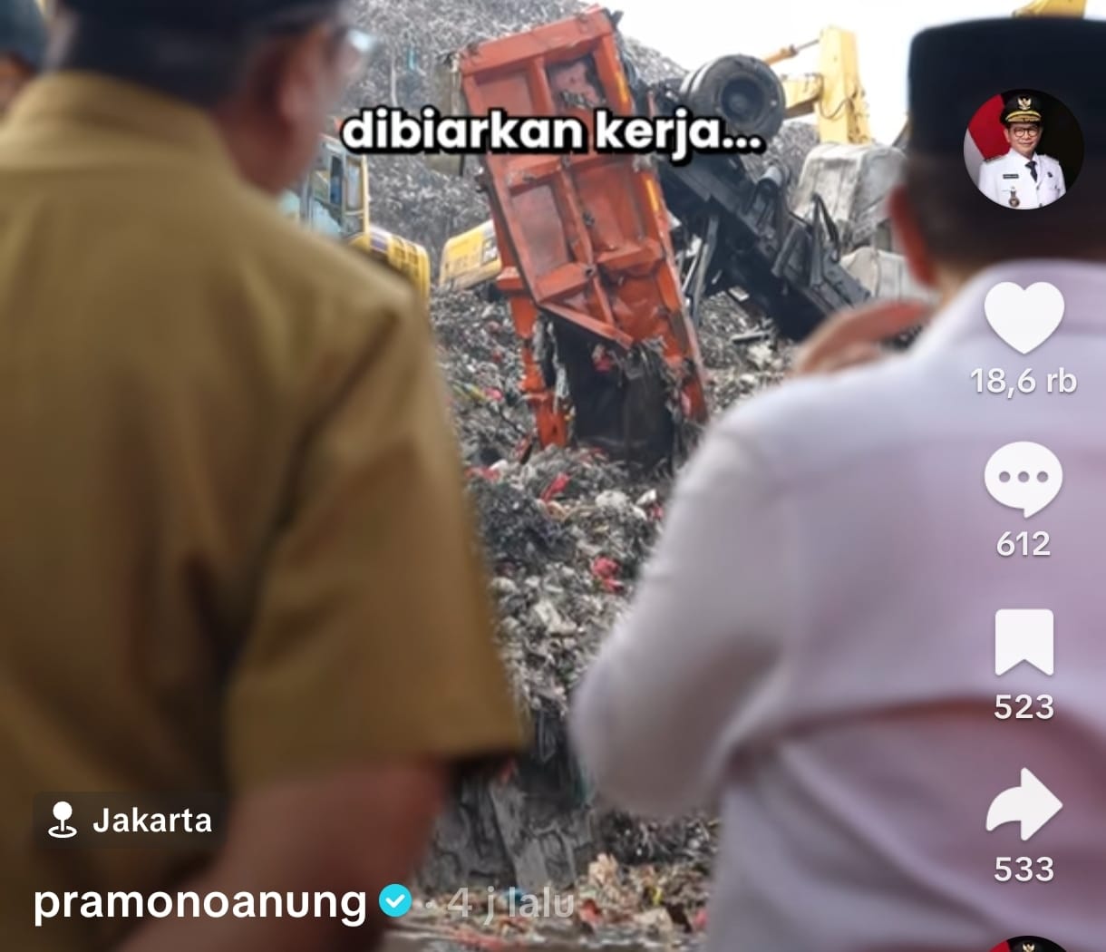 Bantargebang Landslide: Pramono Questions Why Workers Continued Operations During Heavy Rainfall