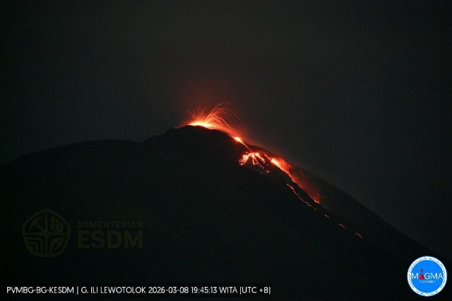 Mount Ili Lewotolok in Lembata Erupts 130 Times in a Single Day