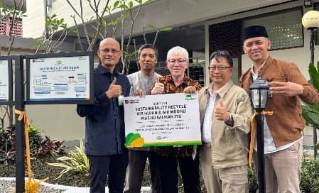 Salman ITB Mosque Receives Support for Rainwater and Ablution Water Recycling Sustainability from Pegadaian