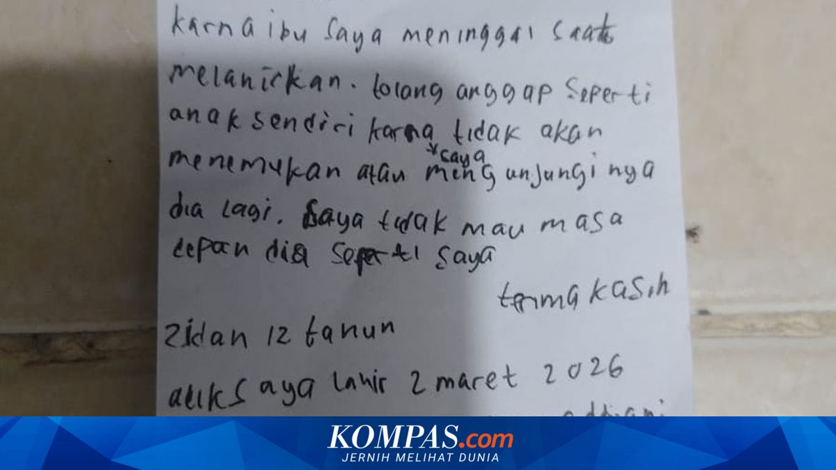Graphologist: Letter Left with Abandoned Baby in Pasar Minggu Could Have Been Written by Adult