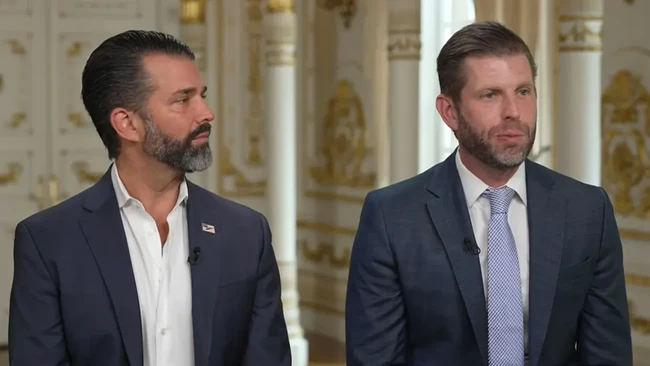 Trump's Two Sons Profit Significantly from War: Here's the Evidence