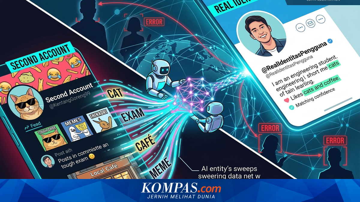 Generation Z Must Be Cautious: AI Can Expose Anonymous Secondary Accounts