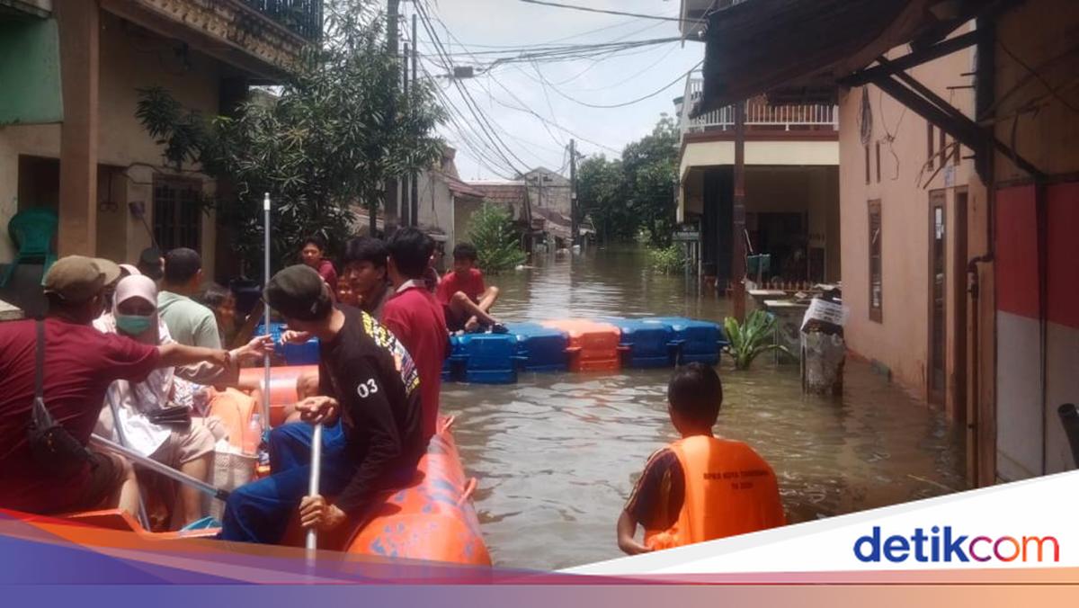 Floods in Periuk District, Tangerang City Gradually Recede